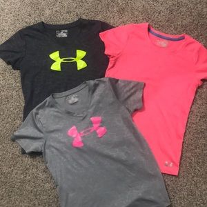 Youth Under Armour athletic shirts.